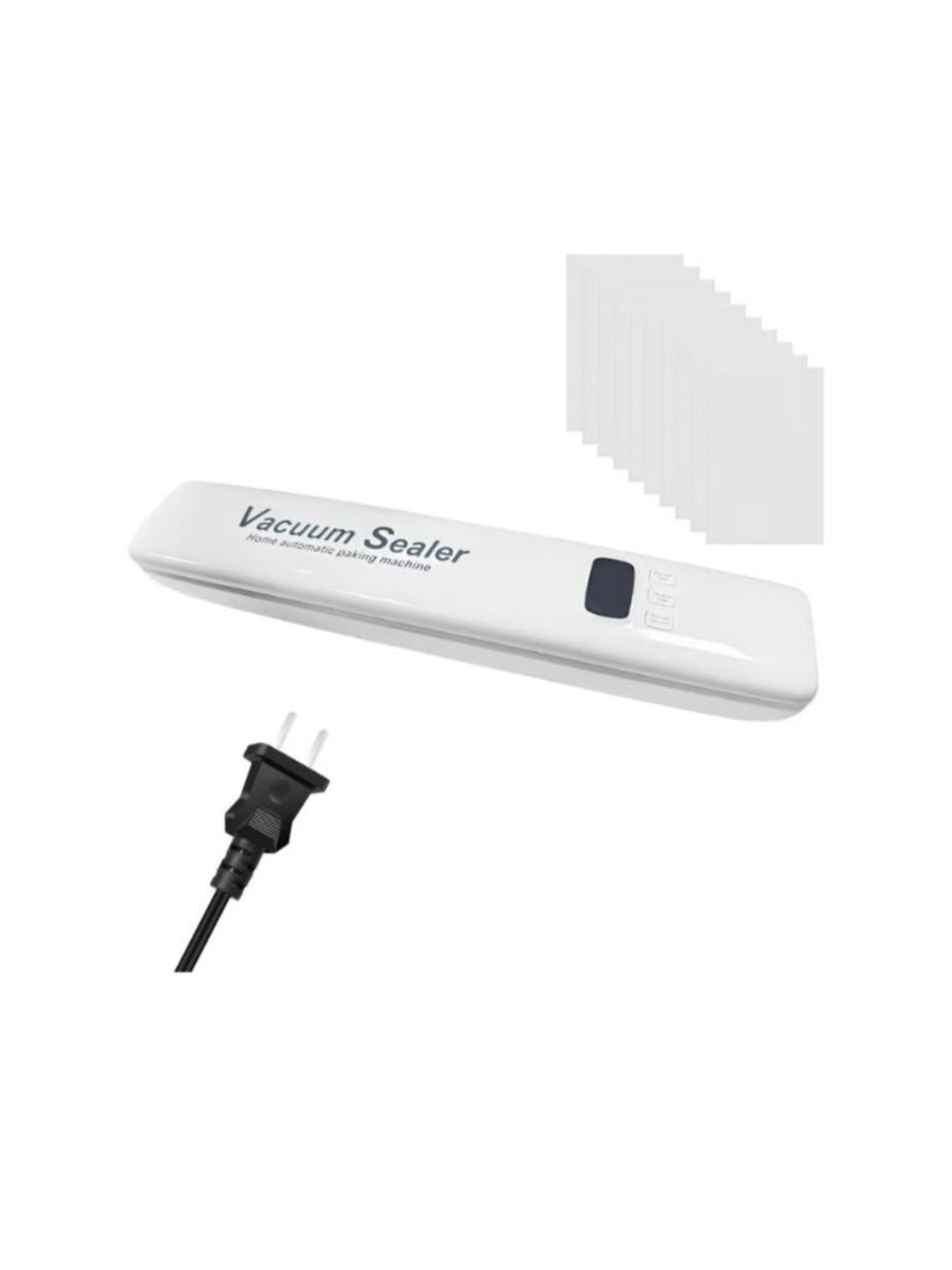 Upgraded Vacuum Sealer Machine 176W 220-240V Compact Design White Includes Bags